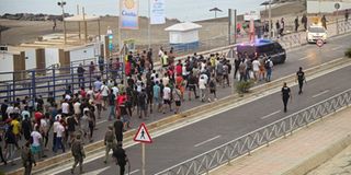 SPAIN INSTALLS FLOATING BARRIER AFTER DEADLY CEUTA MIGRANT News Image